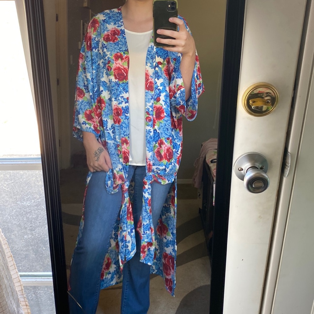 Pioneer woman kimono & tanktop